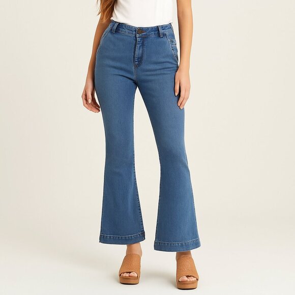 The Limited Fit & Flare 678 Sailor Trouser Flare Jeans 6R - Picture 1 of 11
